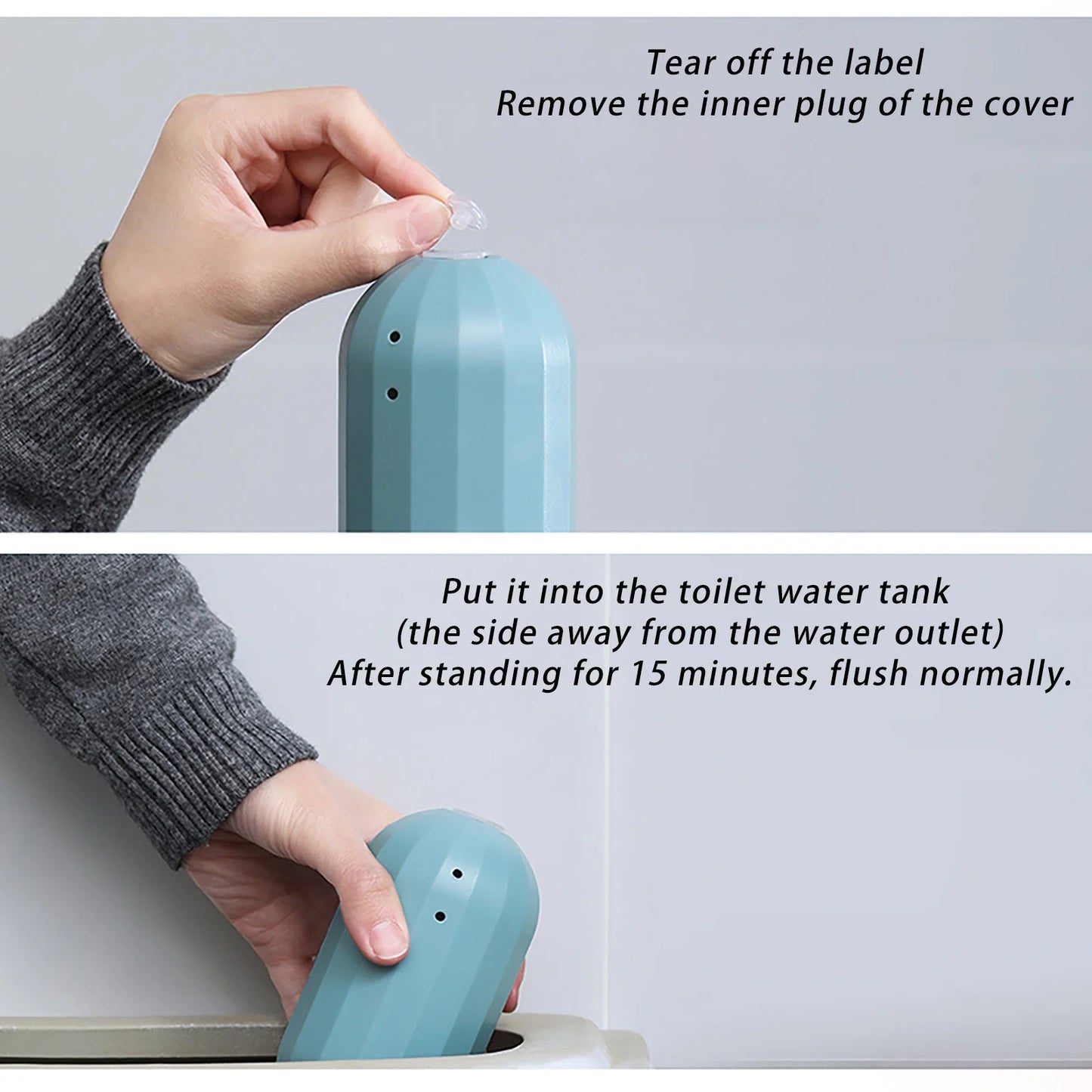 Powerful Toilet Bowl Cleaner – Long-Lasting Blue Gel with Oxygen Action, Fights Stains & Odors, Easy Application for a Fresh, Clean Toilet
