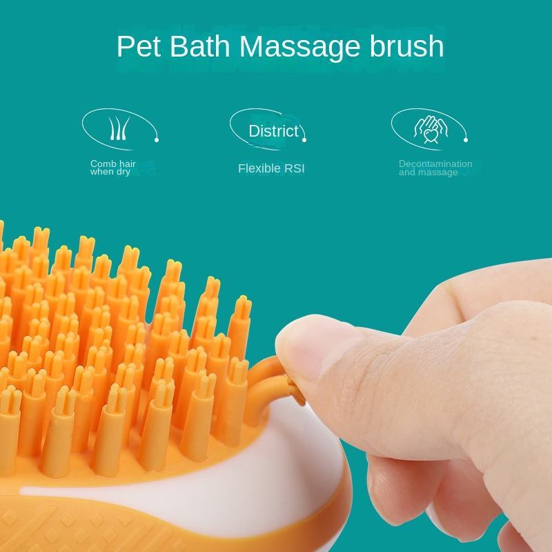 2-in-1 Pet Bath & Massage Brush