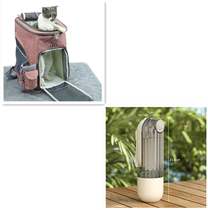 2-in-1 Portable Pet Water and Food Bottle