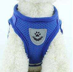 Reflective Mesh Dog Harness and Leash Set