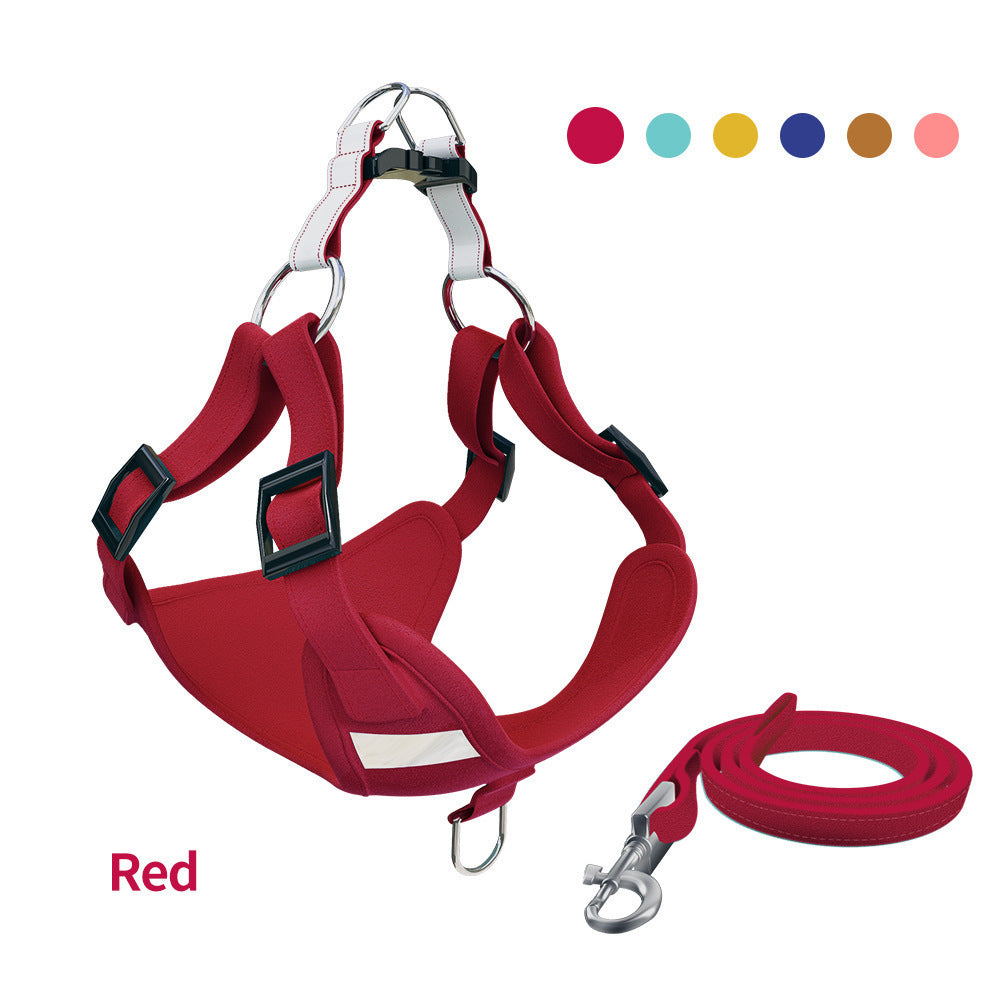 Reflective LED Dog Harness & Leash Set