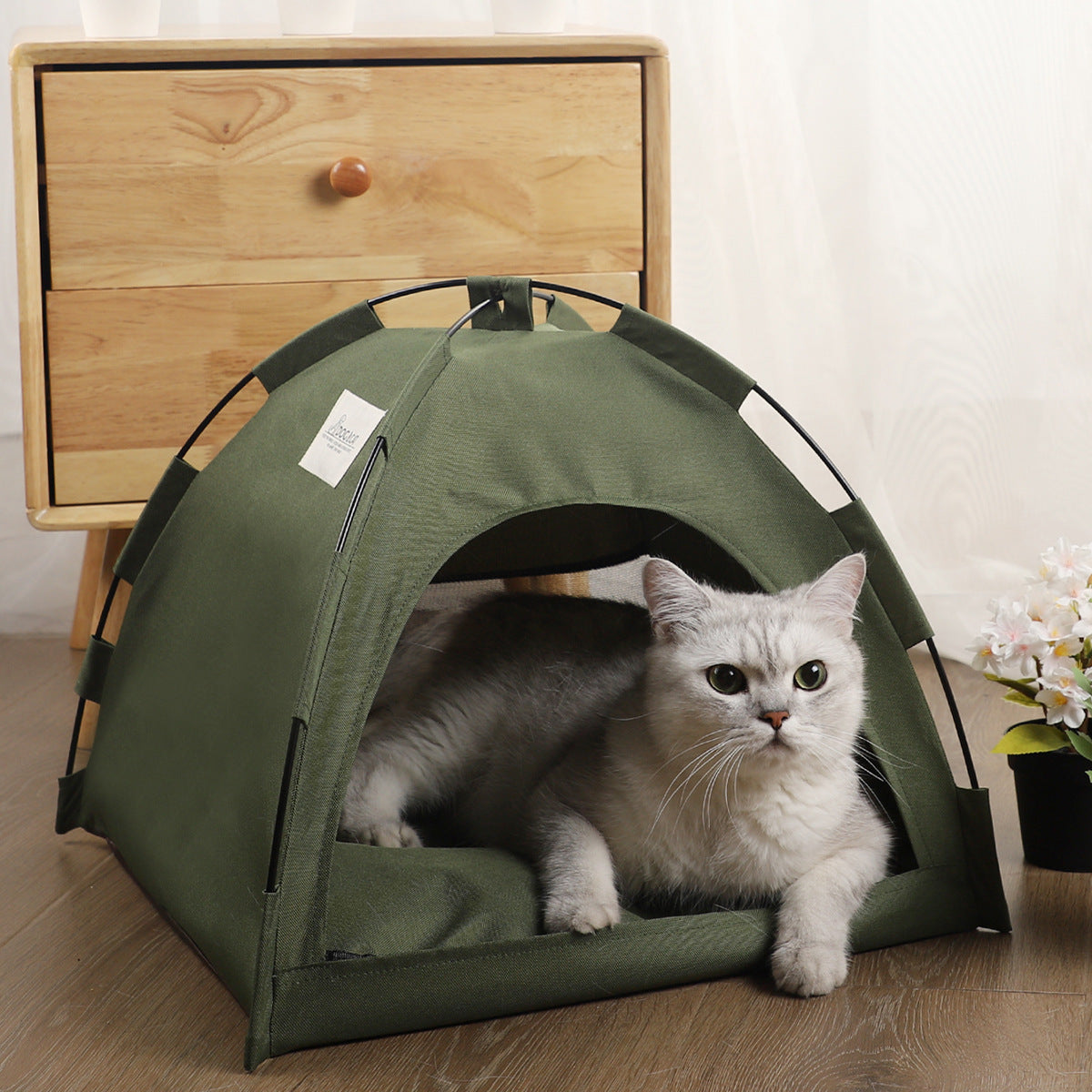 Premium Pet Tent Bed with Cooling Mat