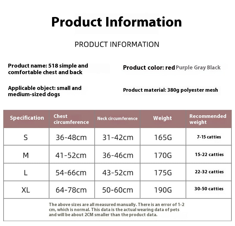 Adjustable Reflective Mesh Dog Harness