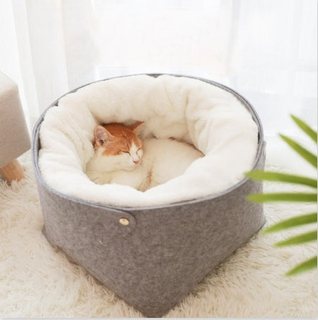 Cozy Pet Bed with Detachable Nest