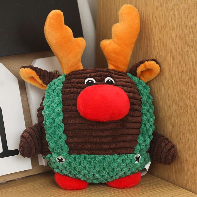 Christmas Dog Plush Toy with BB Sound