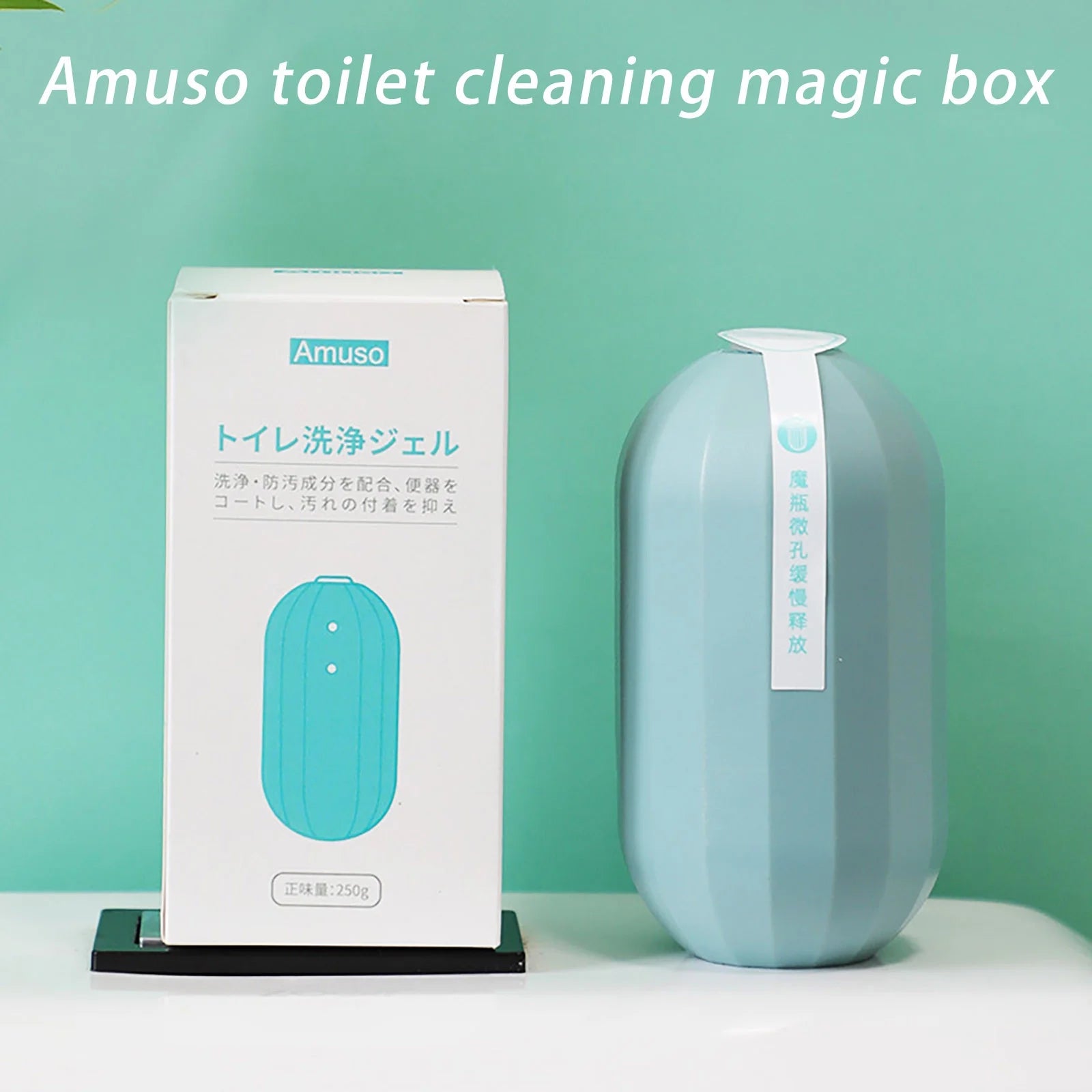 Powerful Toilet Bowl Cleaner – Long-Lasting Blue Gel with Oxygen Action, Fights Stains & Odors, Easy Application for a Fresh, Clean Toilet