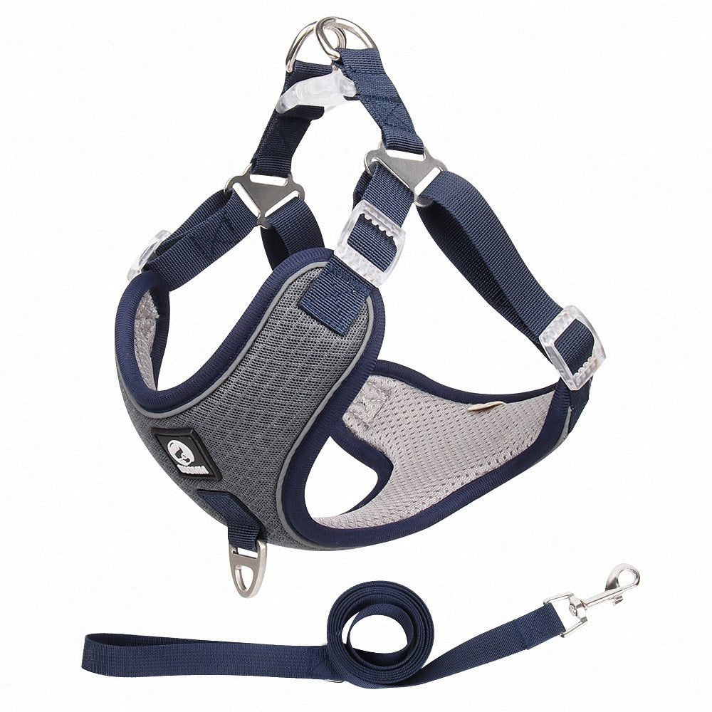 Adjustable Reflective Mesh Dog Harness