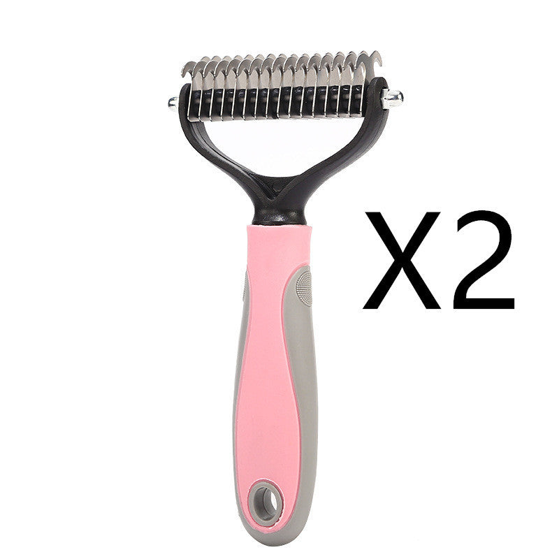 Double-Sided Stainless Pet Brush