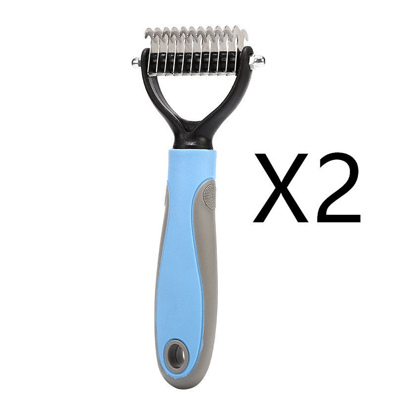 Double-Sided Stainless Pet Brush