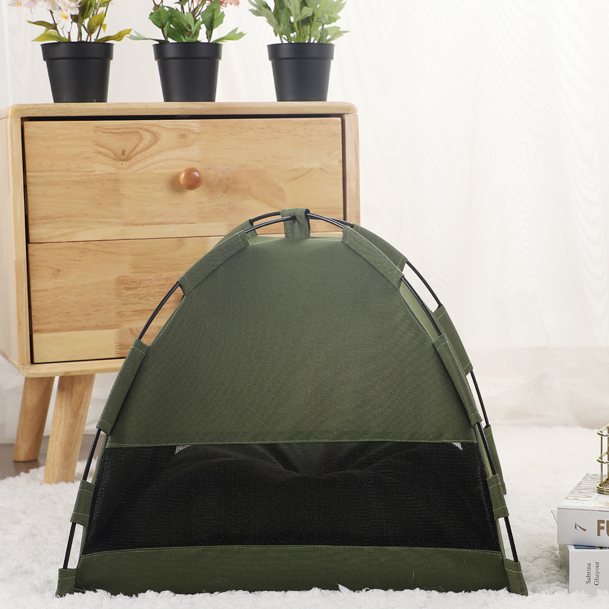 Premium Pet Tent Bed with Cooling Mat