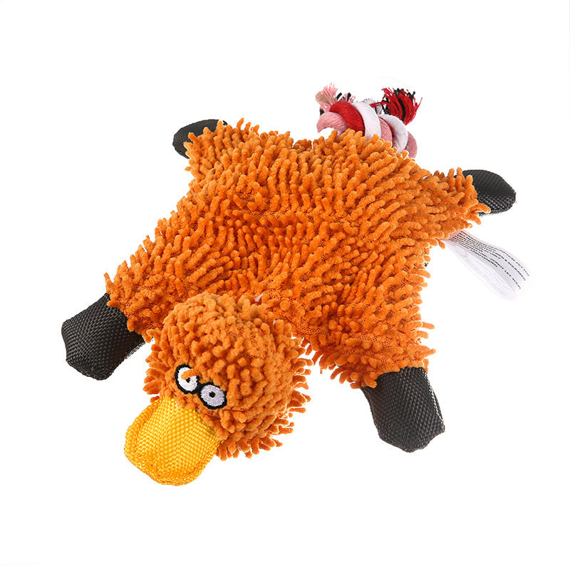 Mop Plush Duck Pet Toy