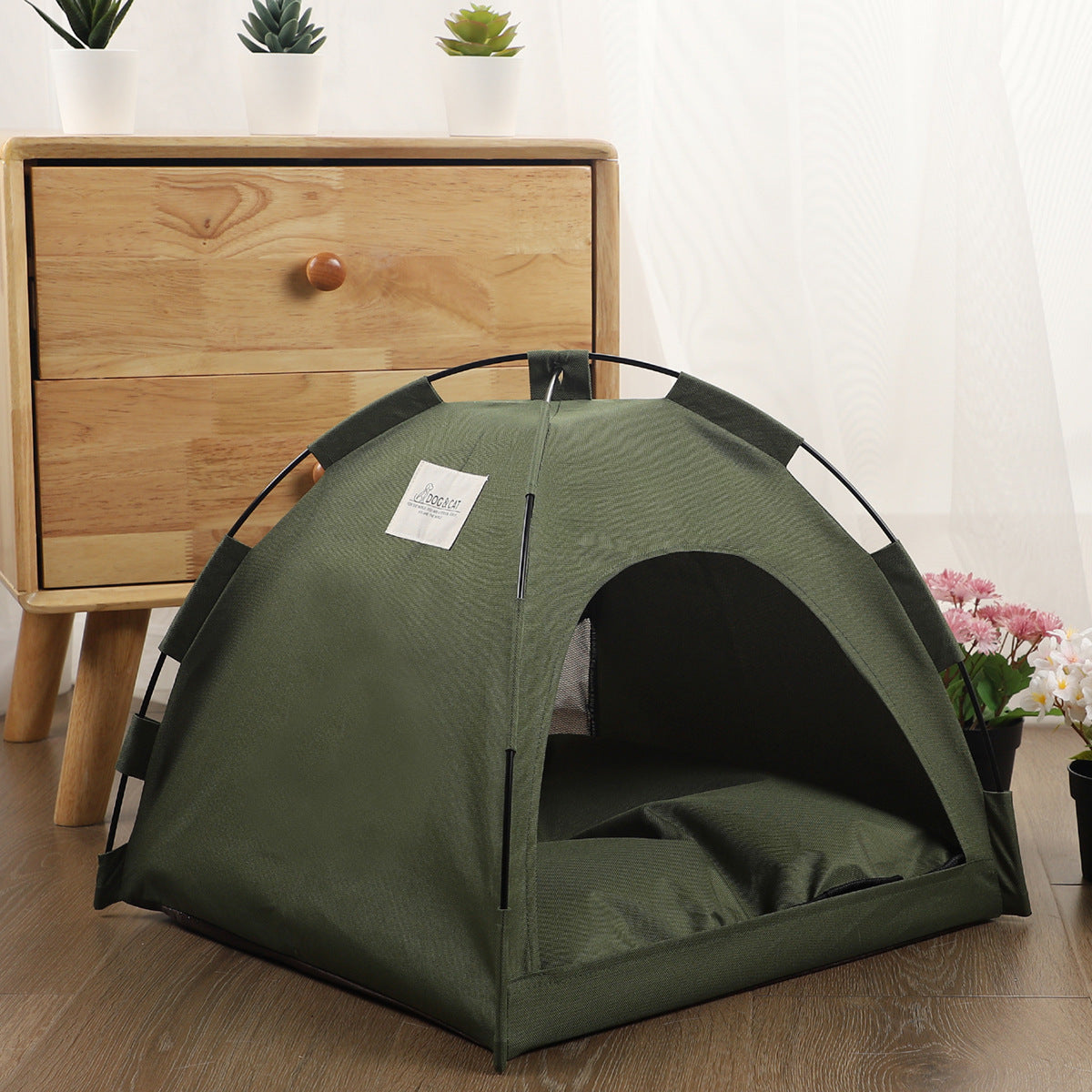 pet bed tent Premium Pet Tent Bed with Cooling Mat – TIMELESS LEGACY LLC