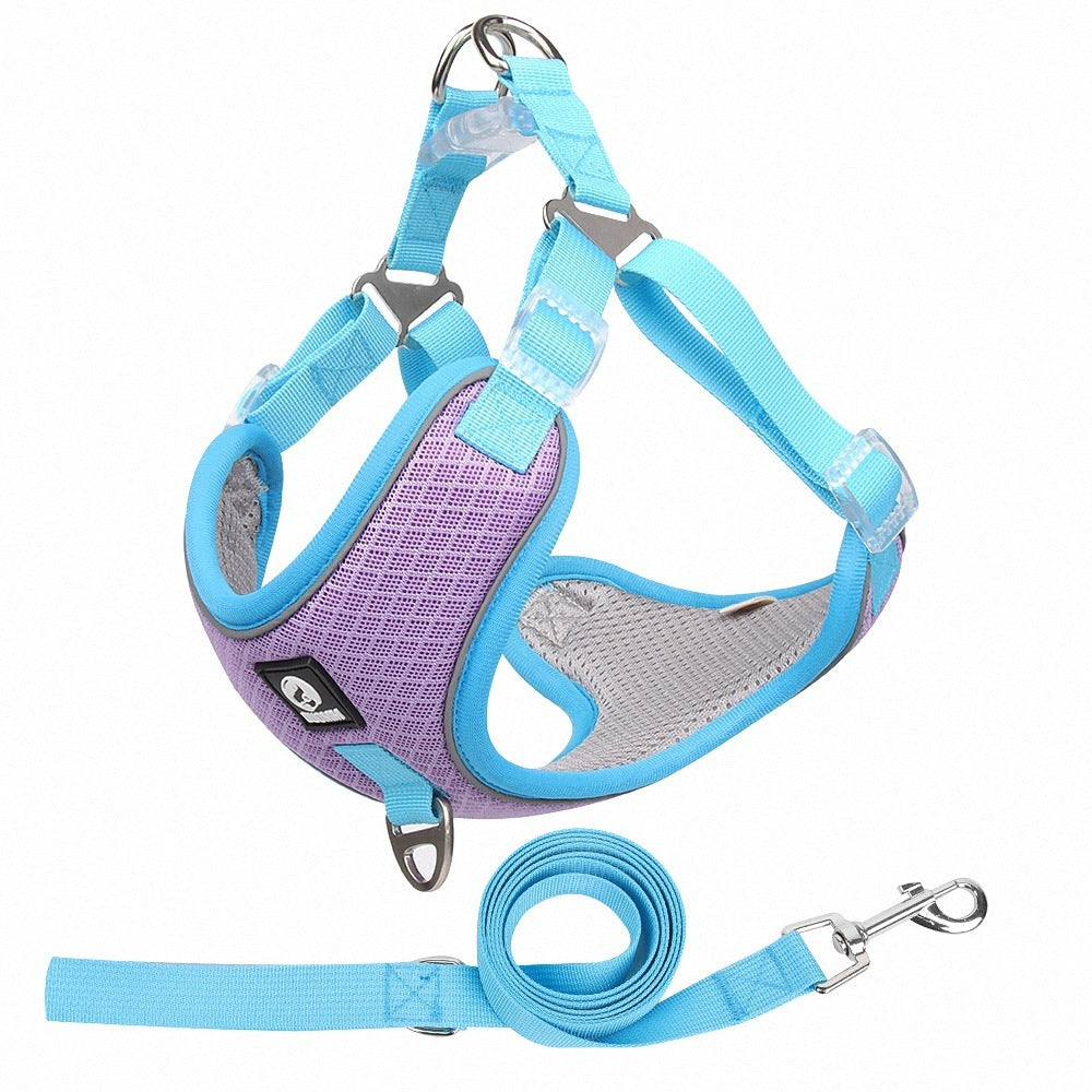 Adjustable Reflective Mesh Dog Harness